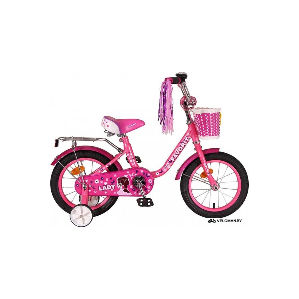 Детский велосипед Favorit Lady 14 2020 (розовый)