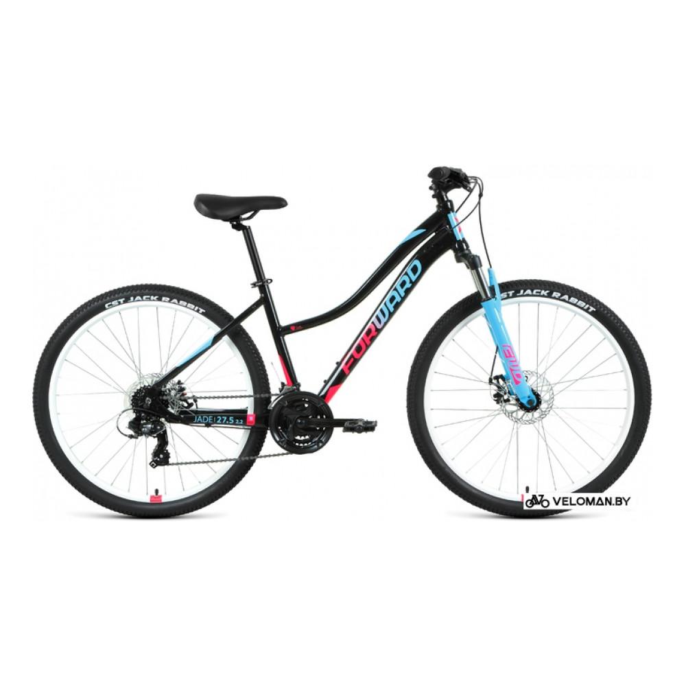 Велосипед горный Forward Jade 27.5 2.0 D 2022 (черный/розовый)