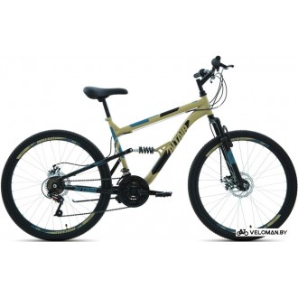 Велосипед Altair MTB FS 26 2.0 disc р.16 2021 (бежевый)