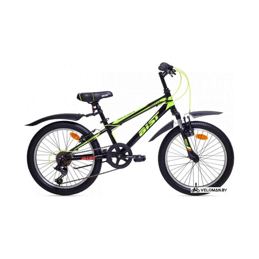 Детский велосипед AIST Pirate 2.0 20 2020 (черный/салатовый)