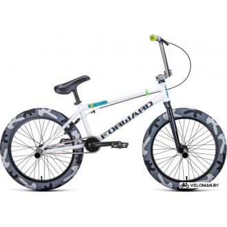 Велосипед bmx Forward Zigzag 20 2021 (белый)