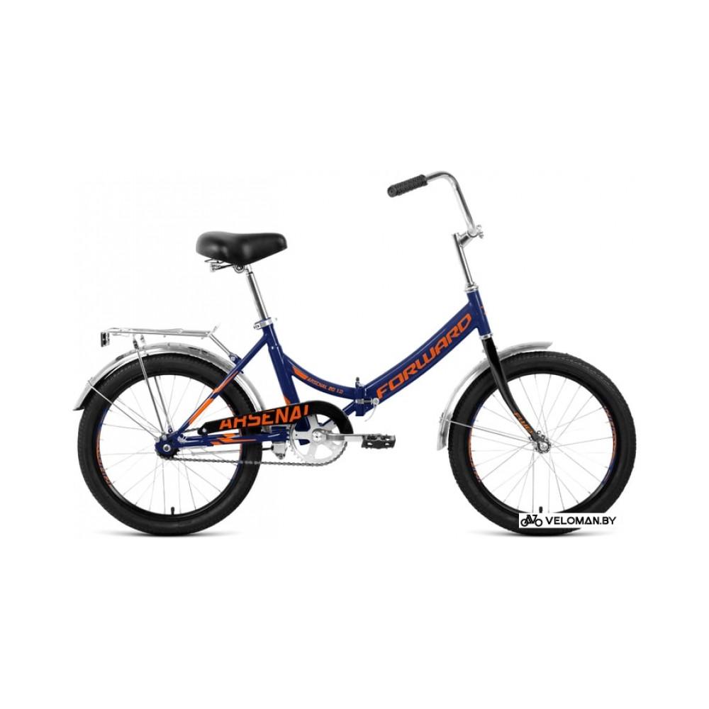 Велосипед Forward Arsenal 20 1.0 р.14 2021 (синий/оранжевый)