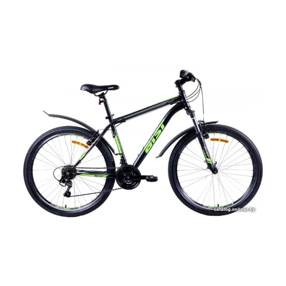 Велосипед горный AIST Quest 26 р.16 2022 (черный/зеленый)