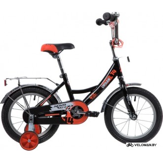 Детский велосипед Novatrack Urban 14 143URBAN.BK20 (черный/красный, 2020)