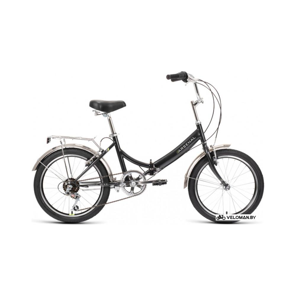 Велосипед городской Forward Arsenal 20 2.0 2022 (черный)