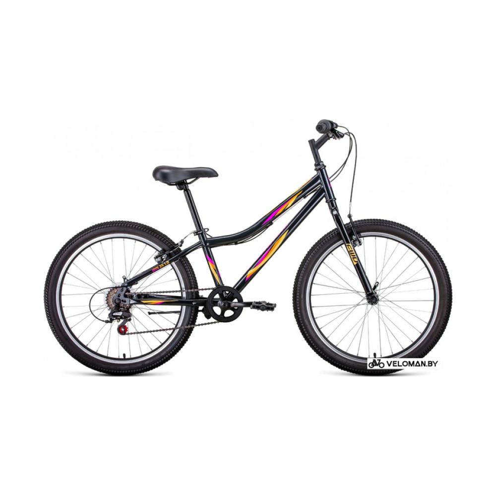 Велосипед Forward Iris 24 1.0 2022 (темно-серый/розовый)
