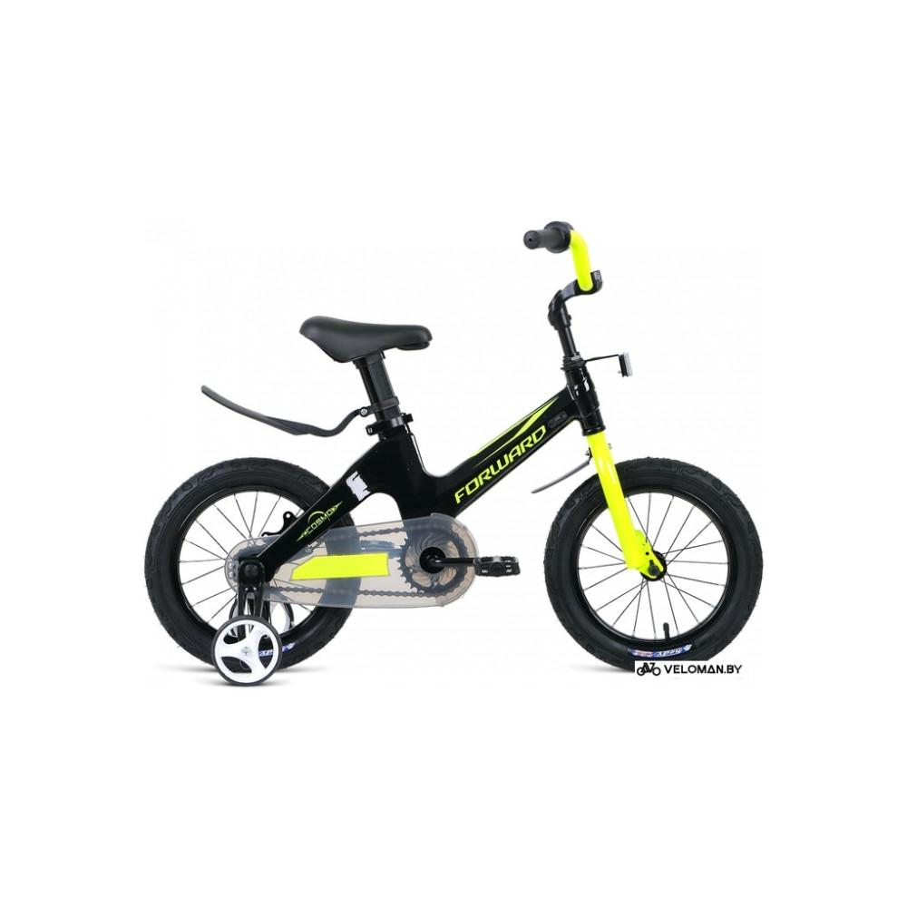 Детский велосипед Forward Cosmo 14 2021 (черный/желтый)