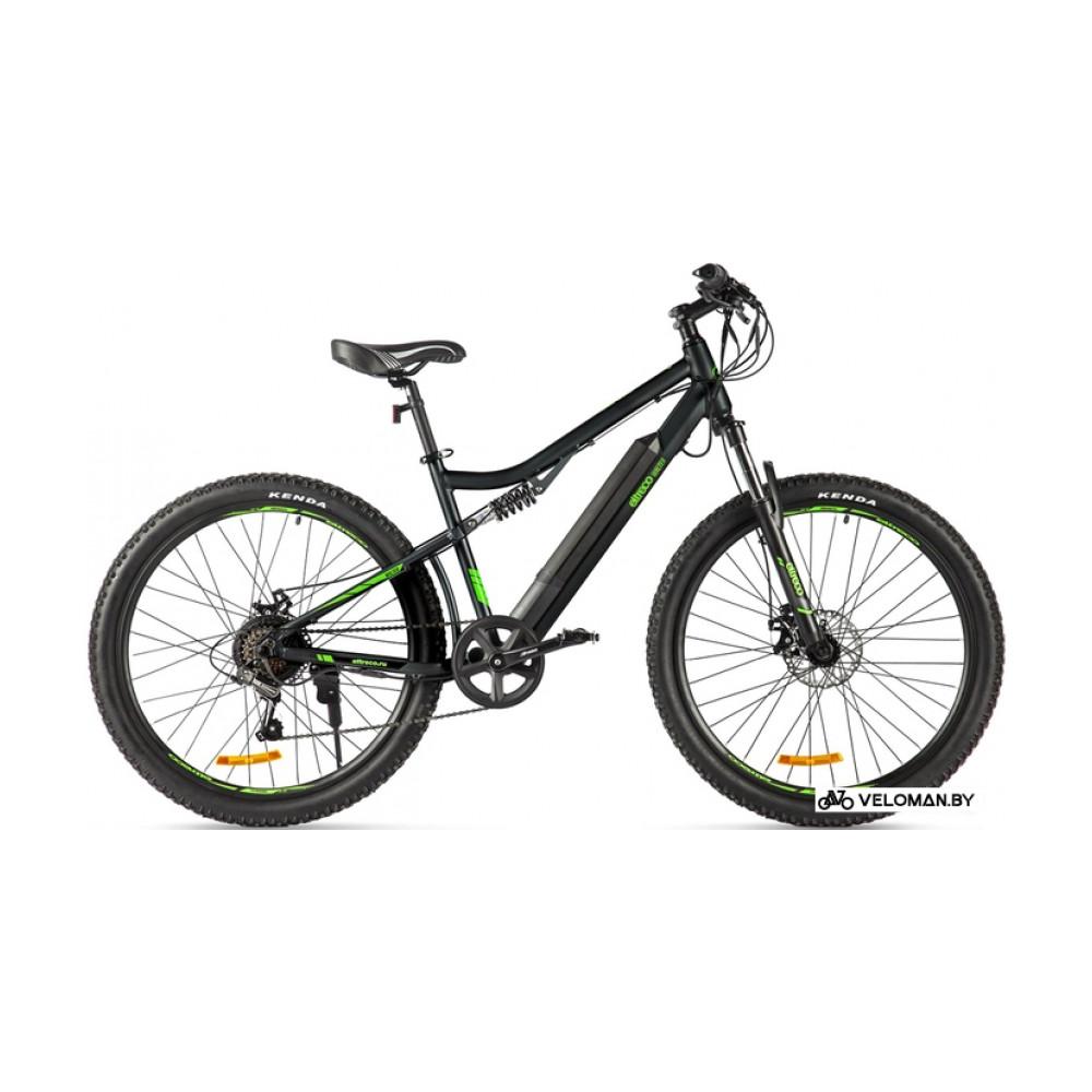 Электровелосипед горный Eltreco Walter 2022 (черный/зеленый)