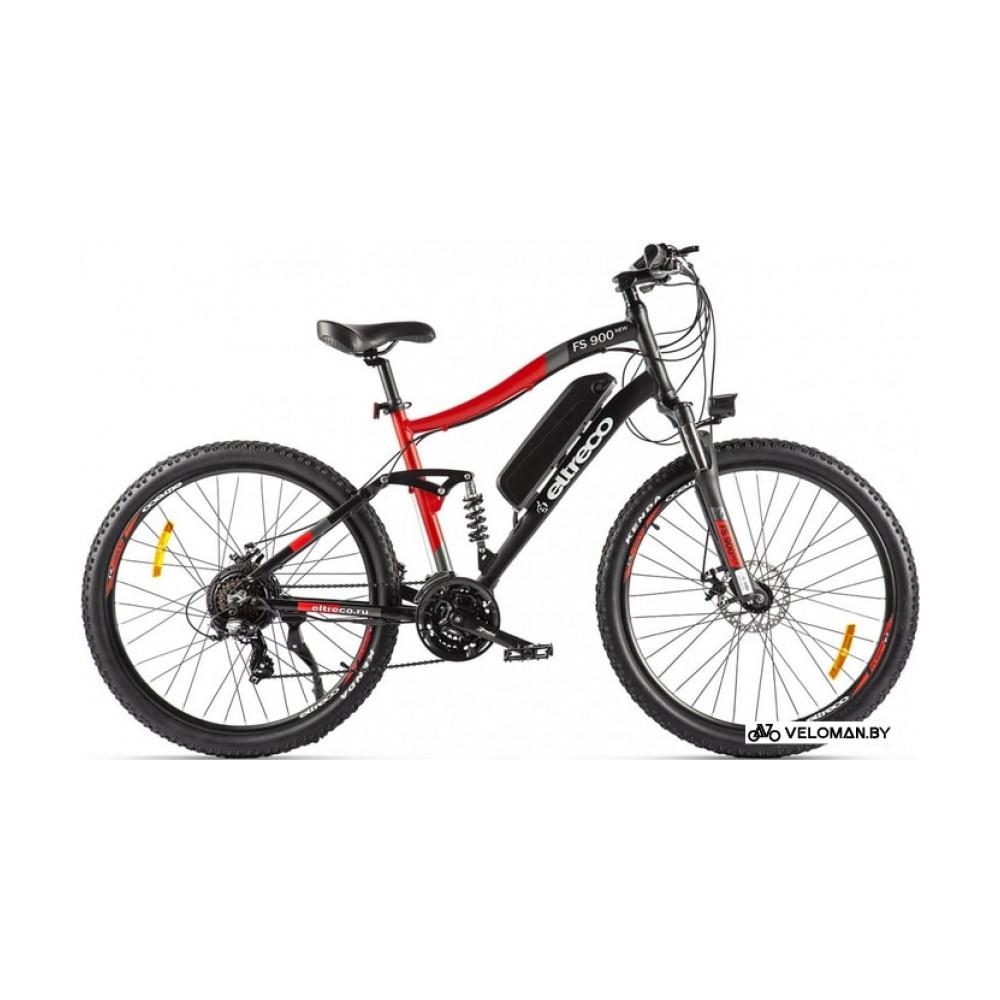 Электровелосипед горный Eltreco FS900 new (черный/красный)
