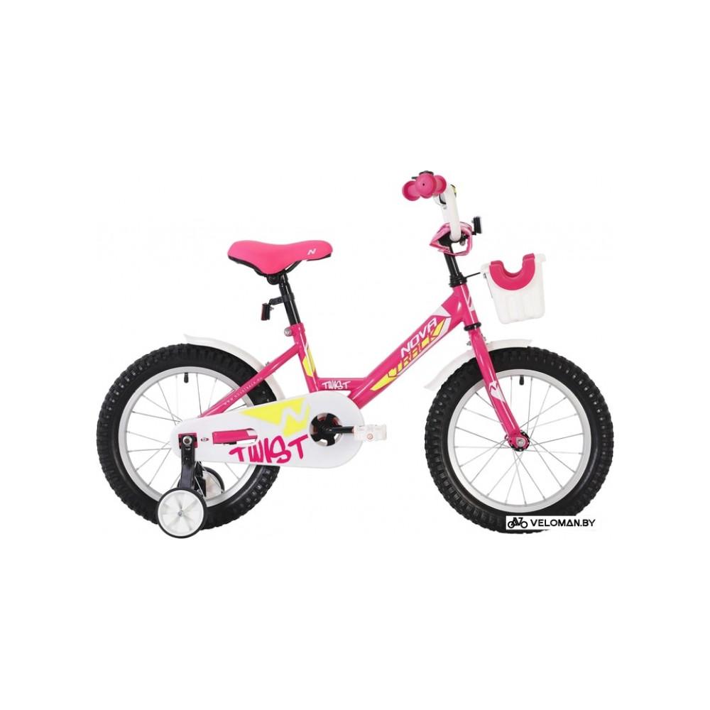 Детский велосипед Novatrack Twist New 18 181TWIST.PN20 (розовый/белый, 2020)