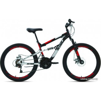 Велосипед горный Altair MTB FS 24 disc 2021 (черный/красный)