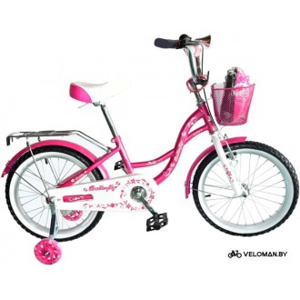 Детский велосипед Delta Butterfly 16 2020 (розовый)