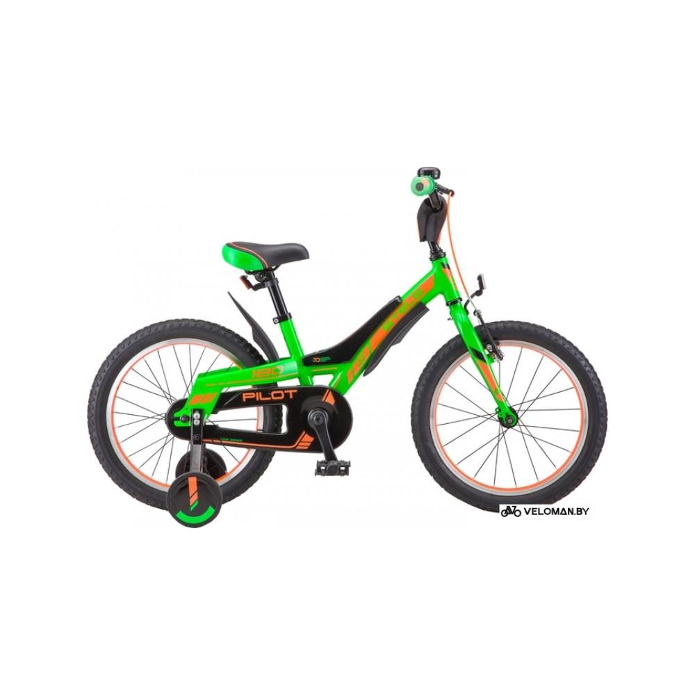 Детский велосипед Stels Pilot 180 18 V010 (салатовый/черный, 2019)
