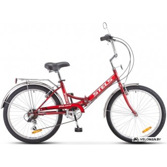 Велосипед городской Stels Pilot 750 24 Z010 2020 (темно-красный)