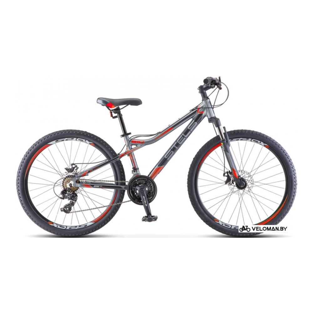 Велосипед горный Stels Navigator 610 MD 26 V040 р.16 2022 (антрацит/красный)