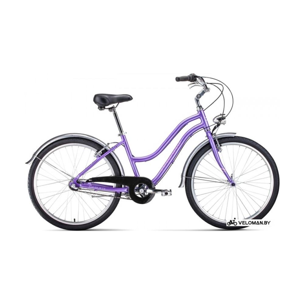 Велосипед городской Forward Evia Air 26 2.0 2020 (фиолетовый)