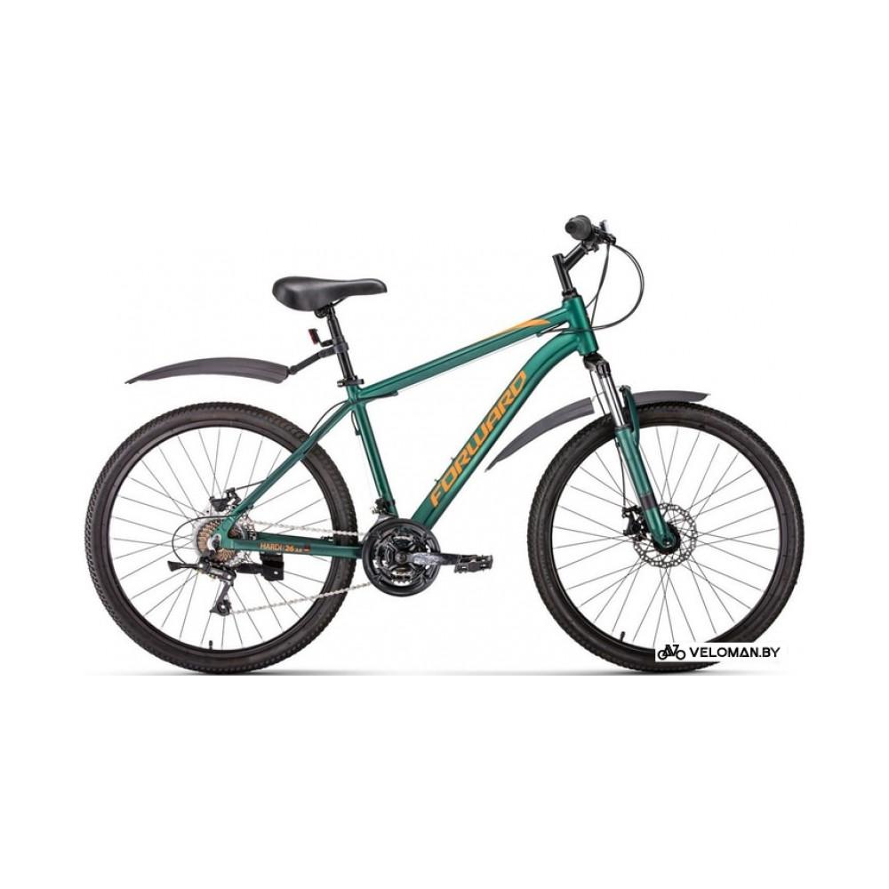 Велосипед горный Forward Hardi 26 2.0 disc 2020 (зеленый)