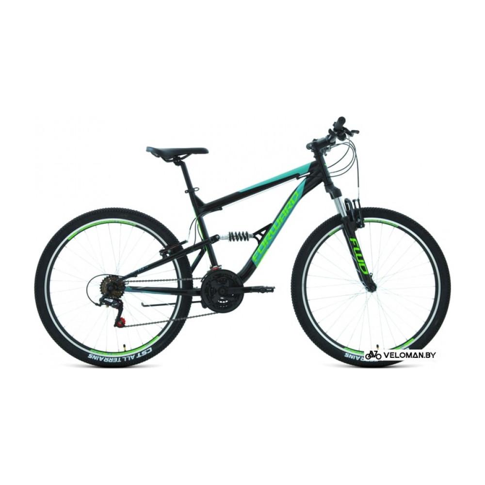 Велосипед Forward Raptor 27.5 1.0 р.16 2020 (черный/голубой)
