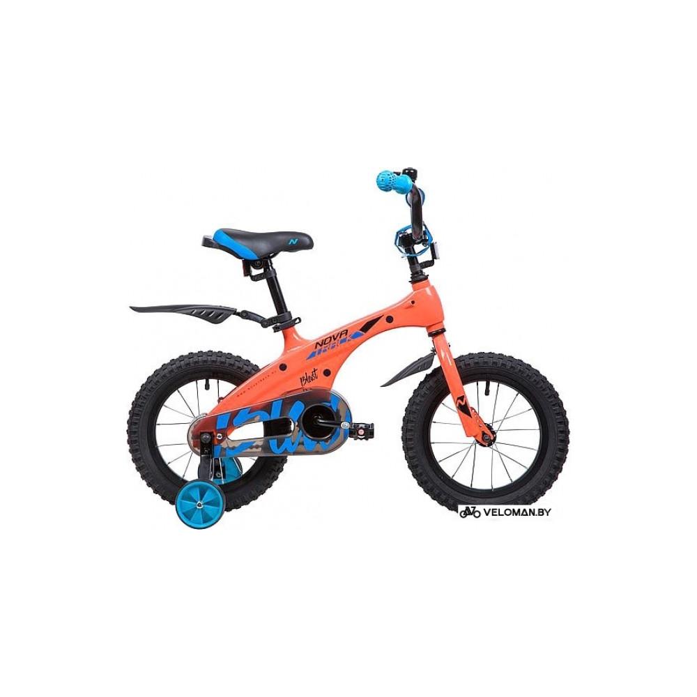 Детский велосипед Novatrack Blast 14 (оранжевый/синий, 2019)