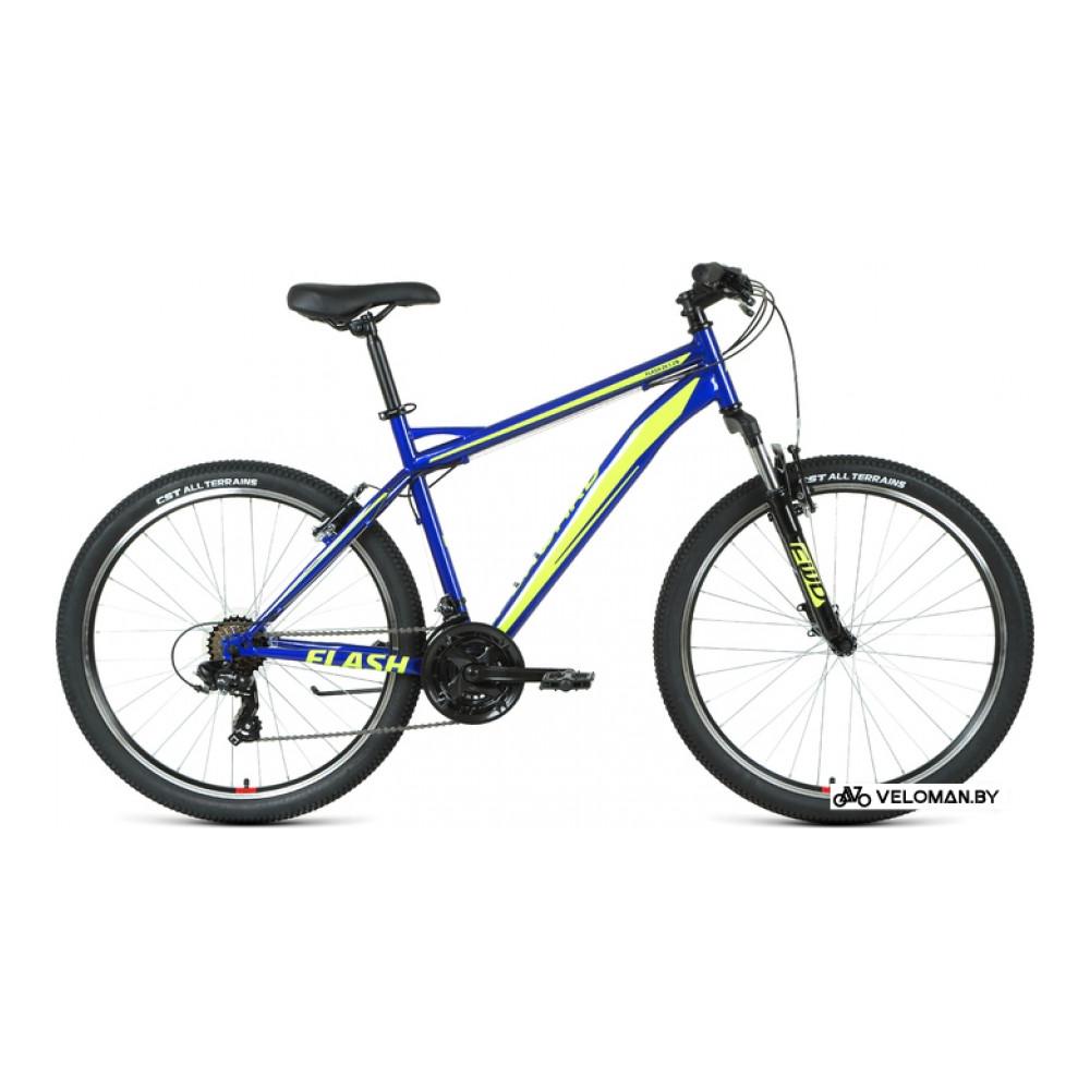 Велосипед горный Forward Flash 26 1.2 S р.19 2021 (синий/ярко-зеленый)