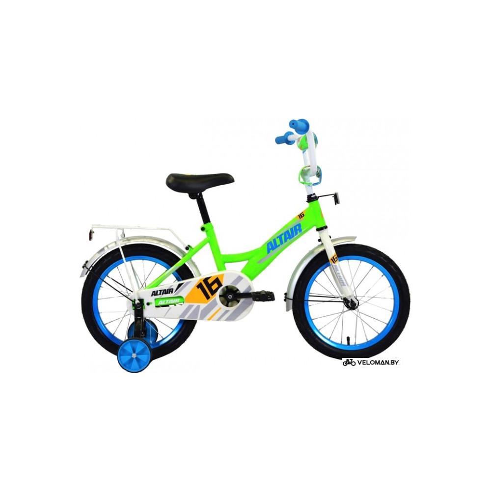 Детский велосипед Altair Kids 20 (салатовый/белый/синий, 2020)