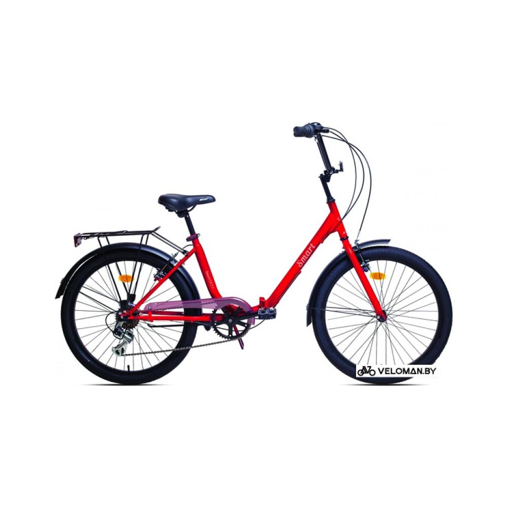 Велосипед городской AIST Smart 24 2.1 2017 (красный)