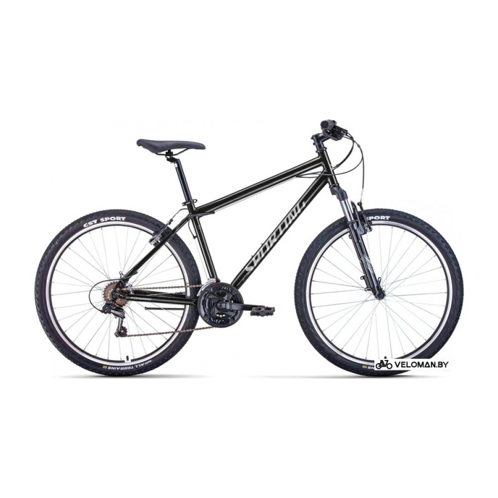 Велосипед горный Forward Sporting 27.5 р.15 2022 (черный/серебристый)