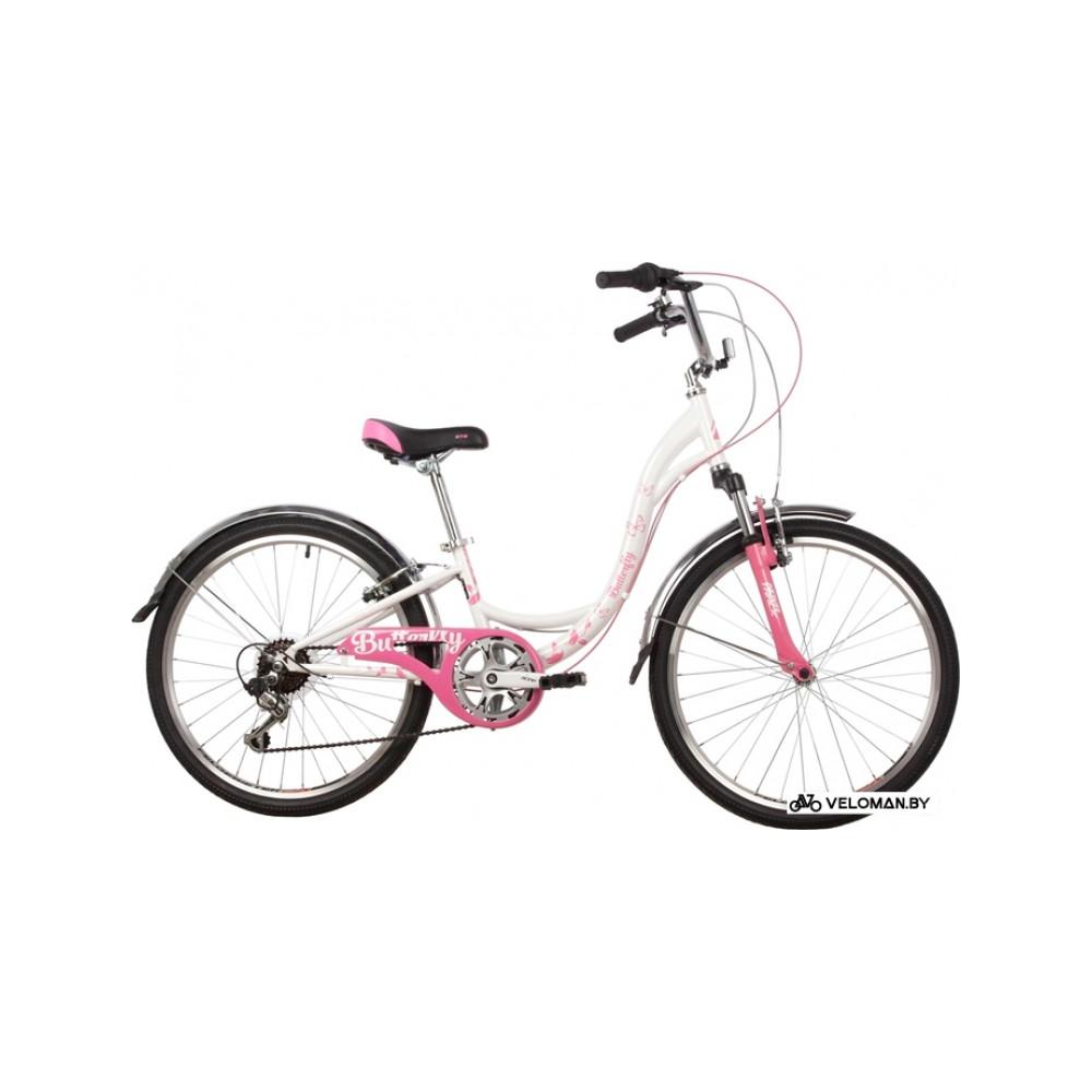 Велосипед Novatrack Butterfly 24 New р.11 2022 (розовый)