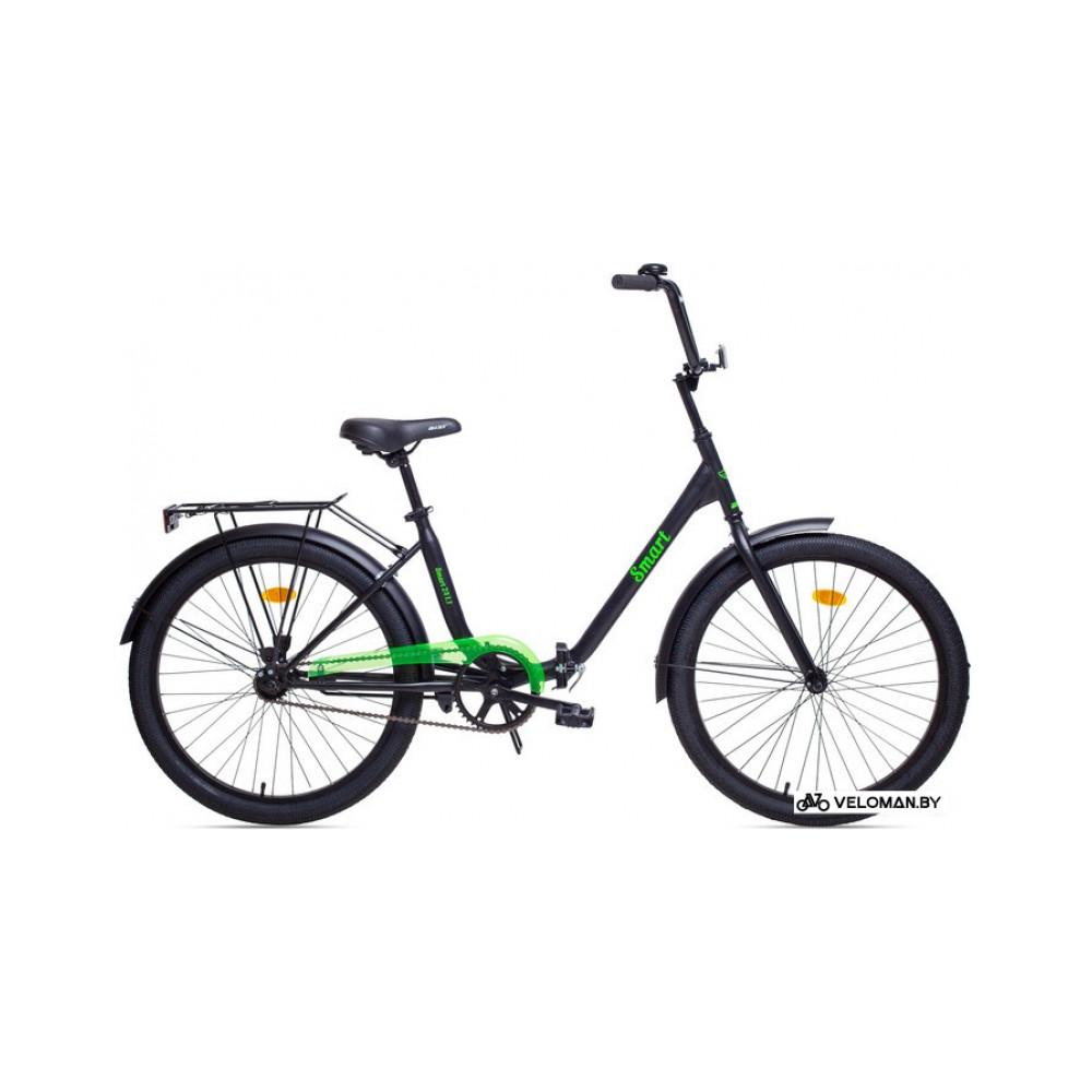 Велосипед AIST Smart 24 1.1 2017 (черный/зеленый)