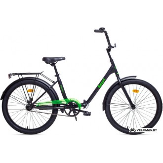 Велосипед городской AIST Smart 24 1.1 2017 (черный/зеленый)