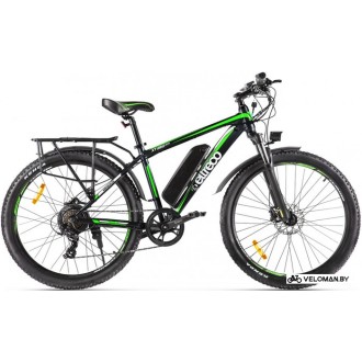 Электровелосипед горный Eltreco XT 850 New (черный/зеленый)