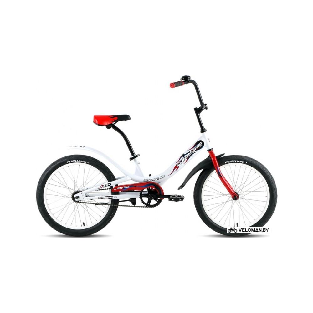 Детский велосипед Forward Scorpions 20 1.0 (белый, 2019)