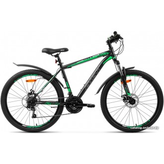 Велосипед AIST Quest Disc 26 р.18 2022 (серый/зеленый)