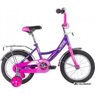Детский велосипед Novatrack Vector 14 2020 143VECTOR.LC20 (фиолетовый/розовый)