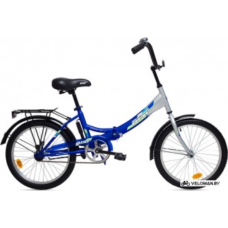 Велосипед городской AIST Smart 20 1.0 (серый/синий, 2019)