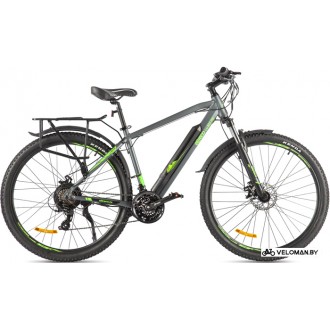 Электровелосипед горный Eltreco Ultra Max Pro 2022 (серый/зеленый)