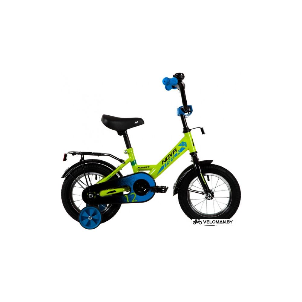 Детский велосипед Novatrack Forest 12 2021 121FOREST.GN21 (зеленый/синий)