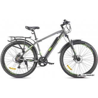 Электровелосипед горный Eltreco Ultra Trend Up 2022 (серый/зеленый)