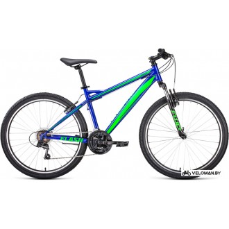 Велосипед горный Forward Flash 26 1.0 р.15 2022 (синий/ярко-зеленый)
