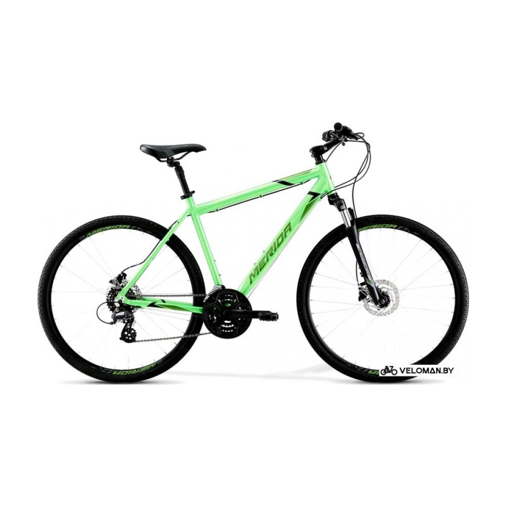 Велосипед гибридный Merida Crossway 10 XS 2021 (зеленый)