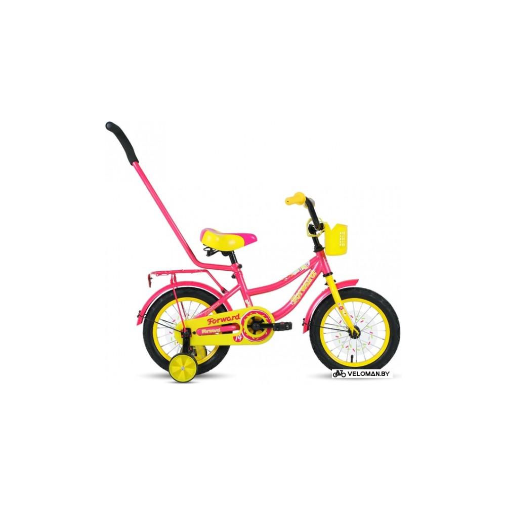 Детский велосипед Forward Funky 14 2021 (красный/желтый)