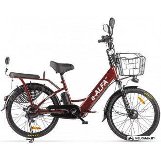 Электровелосипед городской Eltreco Green City E-Alfa New (коричневый)