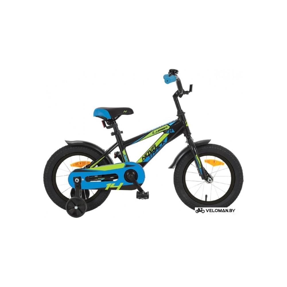 Детский велосипед Novatrack Lumen 14 (черный, 2019)