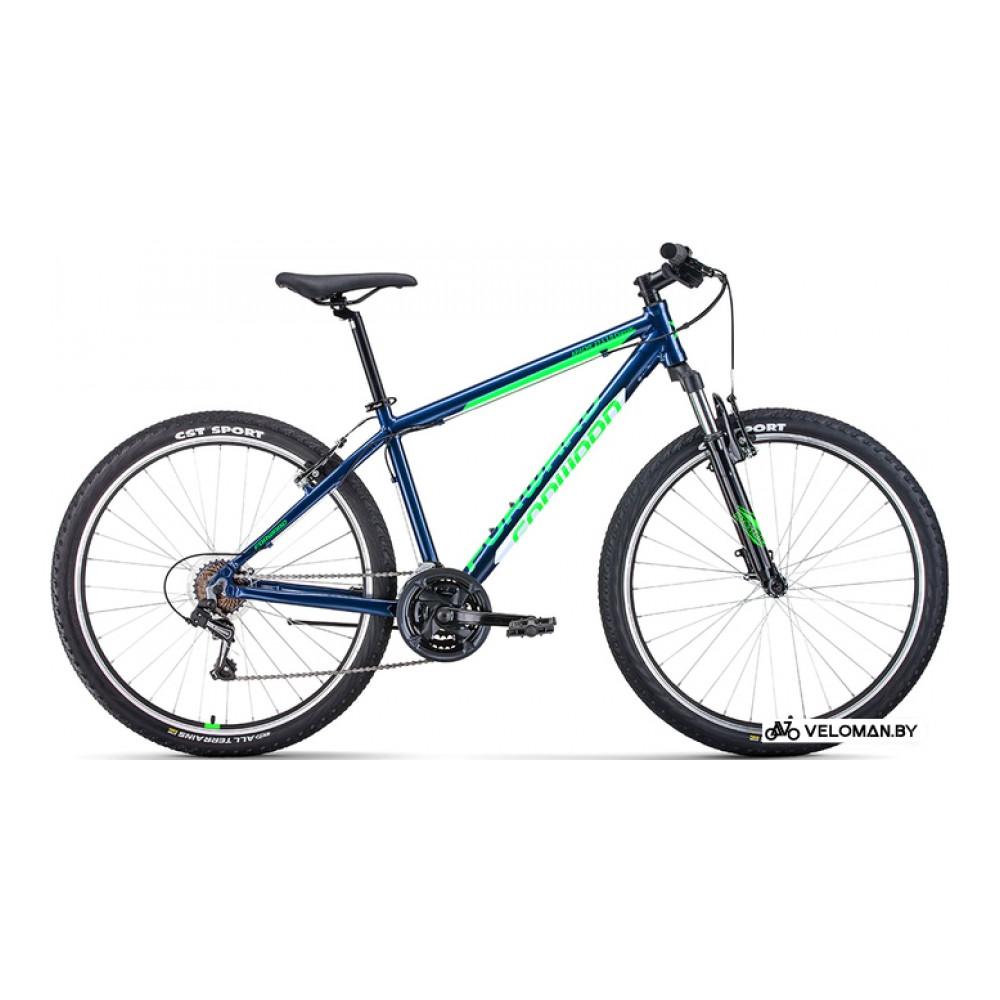 Велосипед горный Forward Apache 27.5 1.0 Classic р.15 2022 (синий/зеленый)