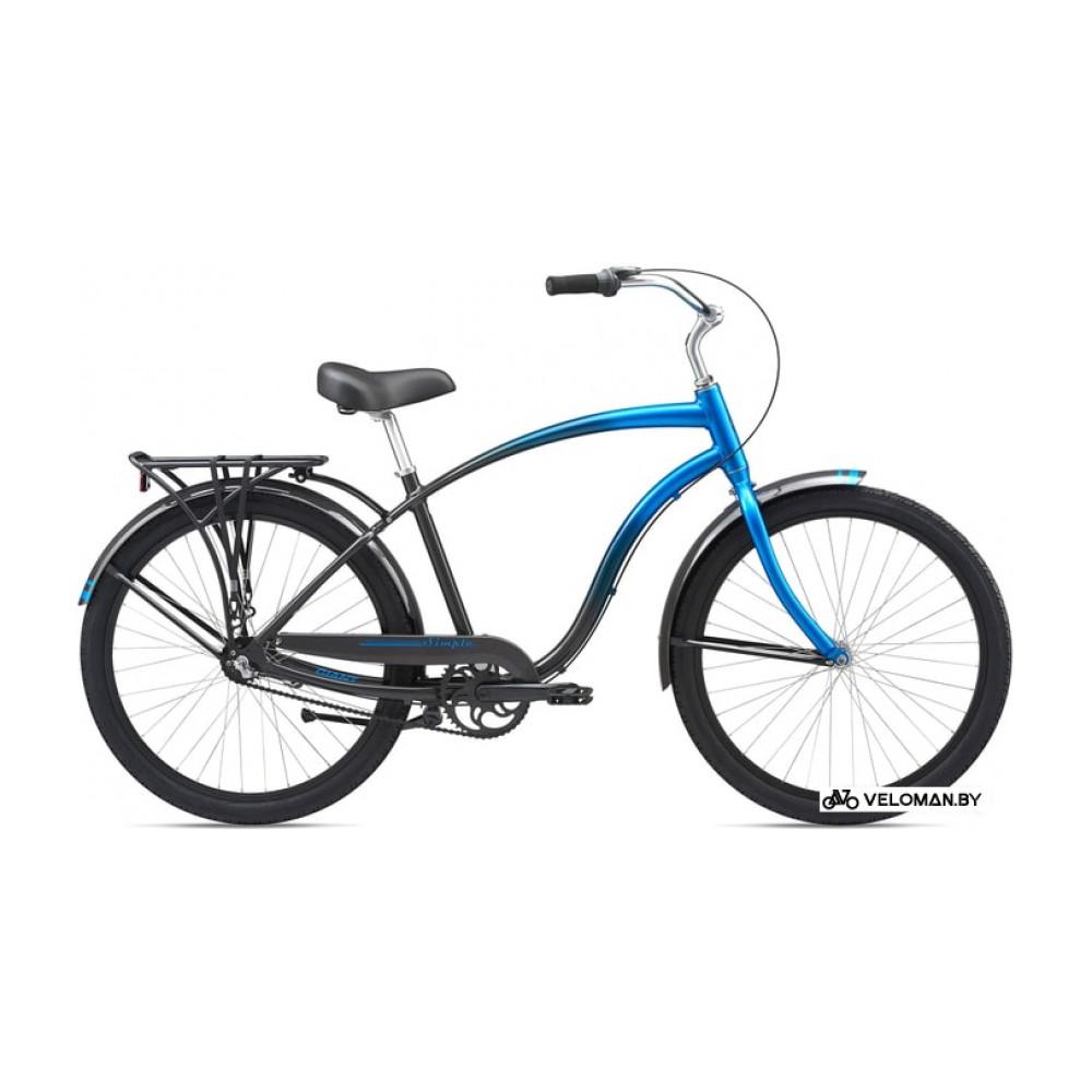Велосипед круизер Giant Simple Three 2020 (черный/синий)