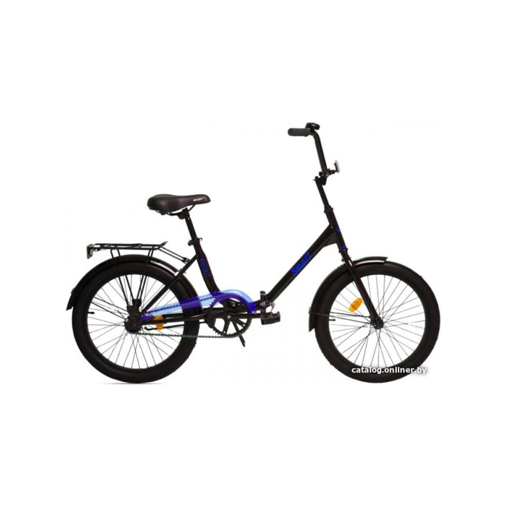 Велосипед AIST Smart 20 1.1 2021 (черный/синий)