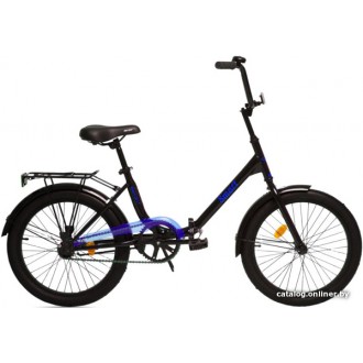 Велосипед городской AIST Smart 20 1.1 2021 (черный/синий)
