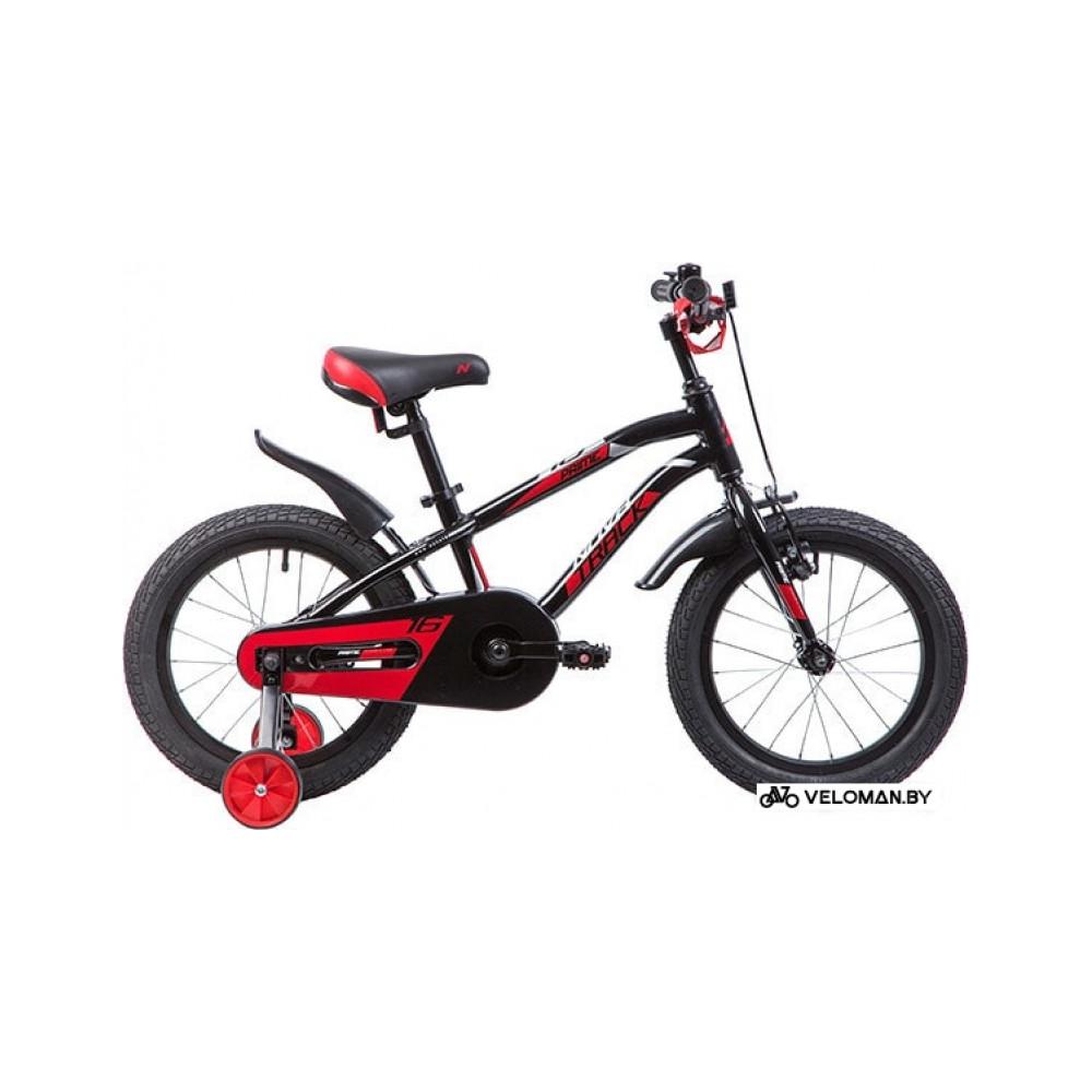 Детский велосипед Novatrack Prime 16 (черный/красный, 2019)