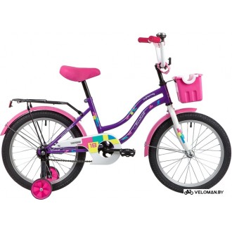 Детский велосипед Novatrack Tetris 18 2020 181TETRIS.VL20 (фиолетовый/белый)