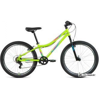 Велосипед горный Forward Iris 24 1.0 2022 (зеленый/бирюзовый)
